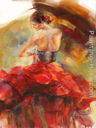 Red Passion 2 painting - Anna Razumovskaya Red Passion 2 art painting